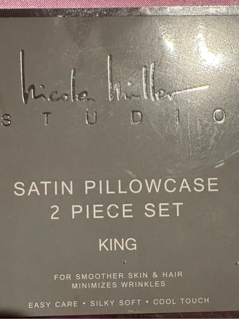 Nicole Miller Satin Pillowcase Set in lilac - King 2-Pack
